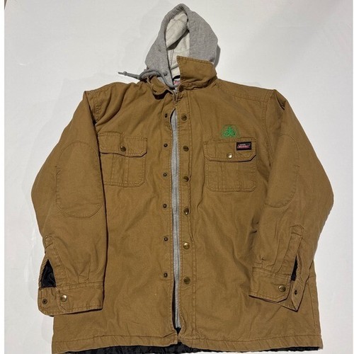 Dickies Hooded Jacket Workwear Coat Barn Chore Lined L/G