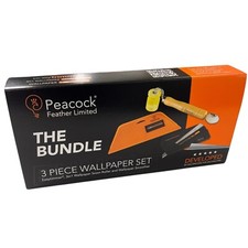 Peacock Bundle Wallpaper Cutting Smoothing Tool & Seam Roller DIY Decorating Kit