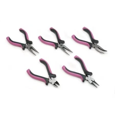 Jewelry Pliers 5 Piece Set By Darice Craft Tools Comfort Grip Handles