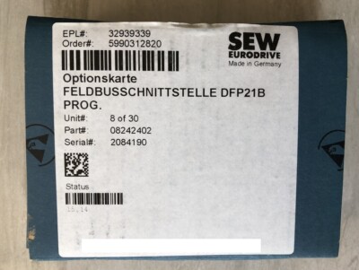 SEW Inverter Profibus DP Adapter Communication Module DFP21B ship via fedex/dhl