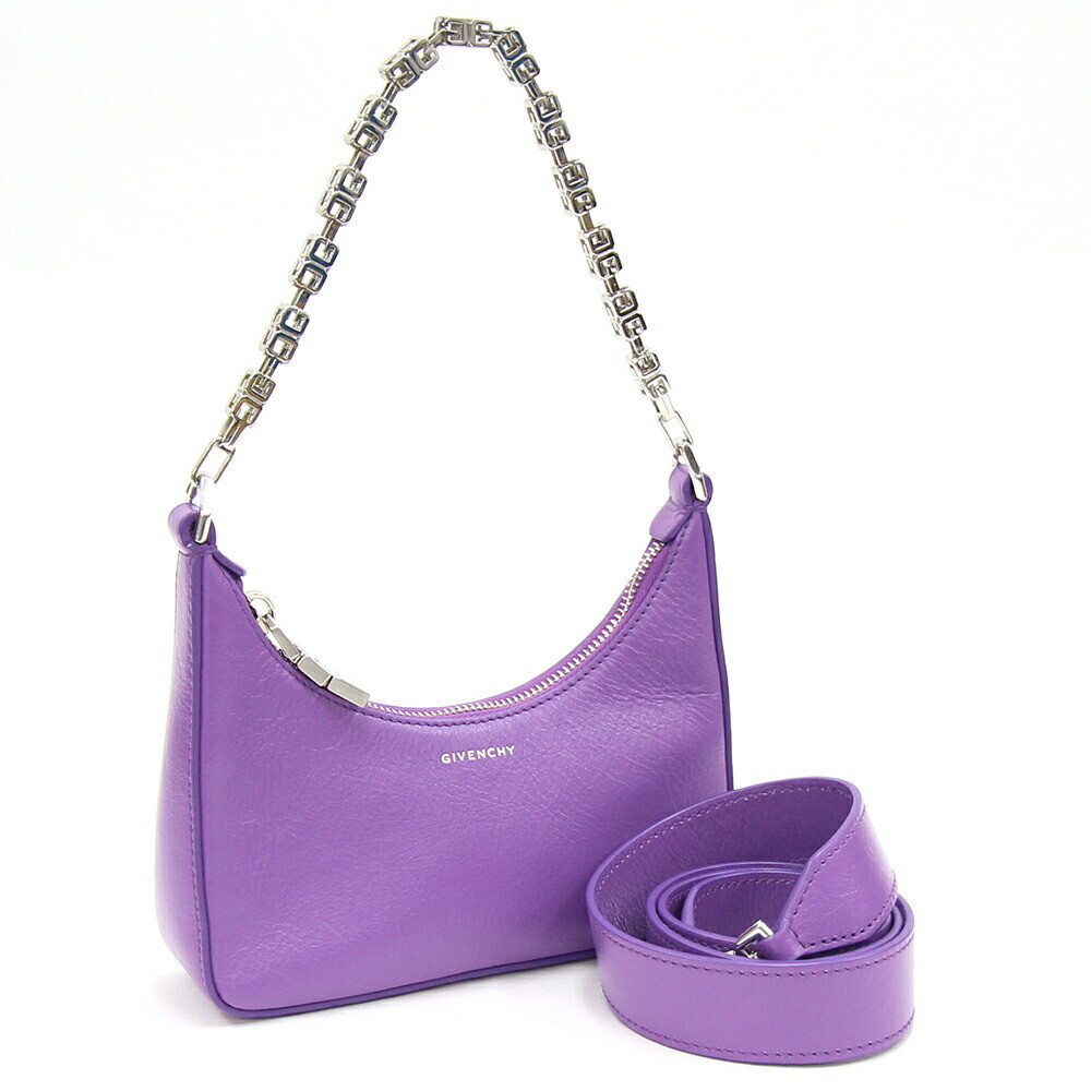 Givenchy 2WAY Shoulder Bag Moon Cutout Mini BB50QKB1LD Purple