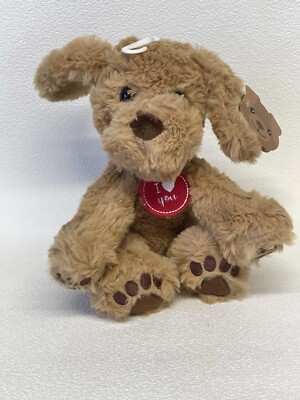 WHSmith Lucky Puppy Stofftier Plüschtier ''I Love you''  