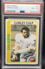 1978 Topps, PSA 8, CURLEY CULP, #67, Houston Oilers, PSA 8, HOF