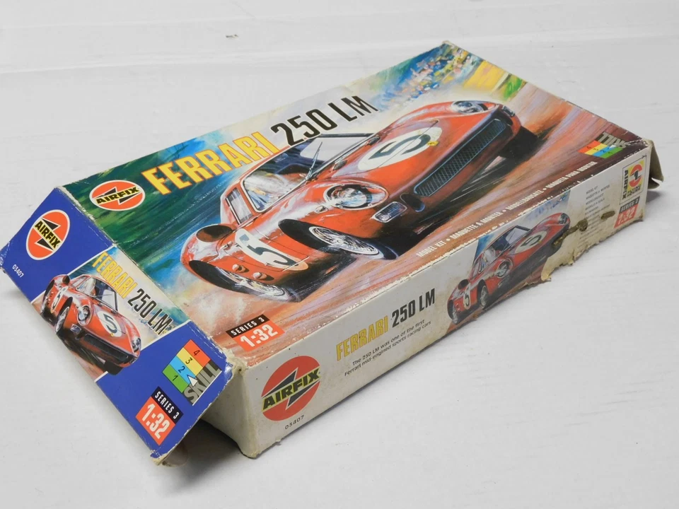 Airfix Ferrari 250 LM Le Mans 1/32 vintage plastic kit 03407 complete w/box - Immagine 4 di 4