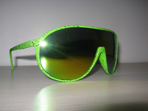 Occhiali da sole specchio verde verdi protezione UV 400 | eBay