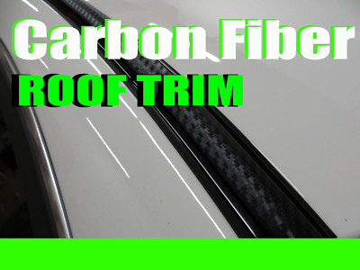 forBMW 2001-2008 2pcs 3D BLACK CARBON FIBER ROOF TOP TRIM MOLDING DIY KIT #3