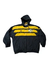 Vintage 90s Rare  Apex One Mens Iowa Hawkeyes Banana Peel Full Zip Jacket Sz XL