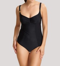 Panache BLACK Anya Riva Balconnet One Piece Swimsuit, US 30H, UK 30FF