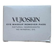 Vujoskin Eye Makeup Remover Pads - Mineral Oil Free - 50 Count