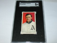 1909 T206 Cad Coles  SGC 5 EX ~ Augusta  ~Southern Leaguer~ Old Mill Back!
