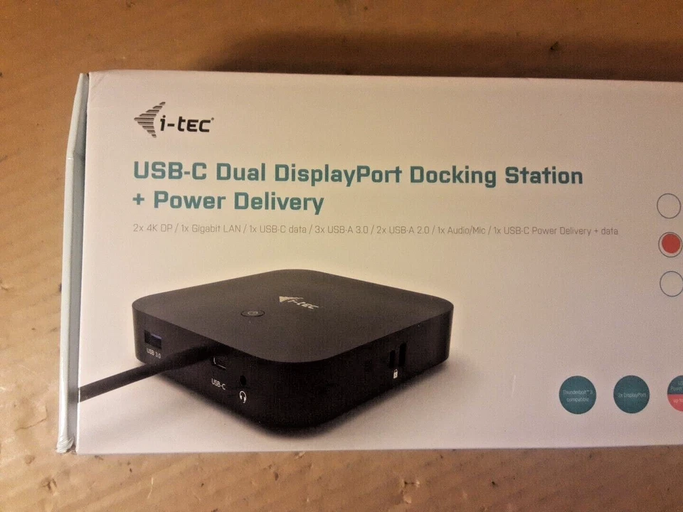 i-tec USB-C Docking Station 2x4K - 2x DisplayPort 1x USB-C 3x USB 3.0 2x USB 2.0 - Image 3 of 4