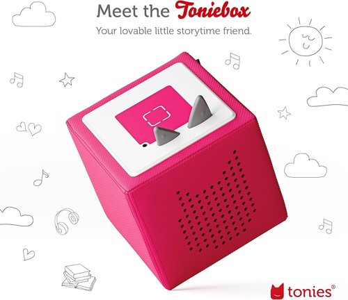 Screen-Free Pink Toniebox Audio Set: Includes Cat in the Hat & Playtime Puppy - Picture 4 of 8
