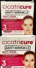 2 cicatricure anti-wrinkle night cream 1.7oz scuffed box
