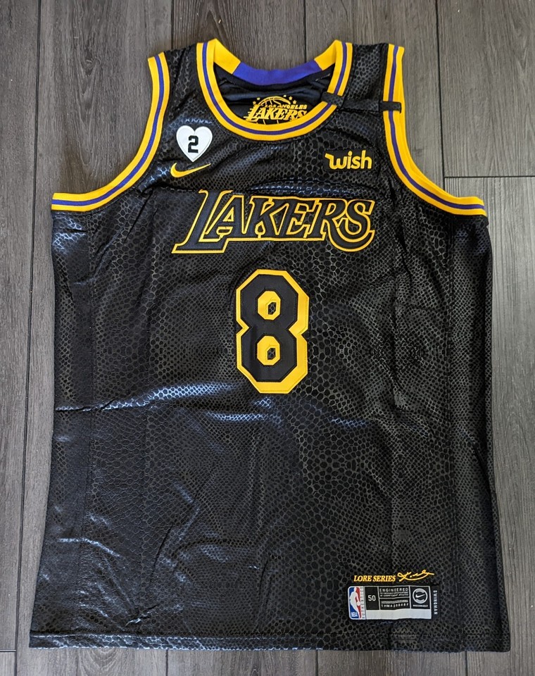 Kobe Bryant 8 / 24 LA Lakers Gigi Heart Black Mamba Basketball Jersey Large eBay