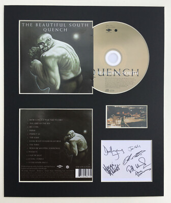 THE BEAUTIFUL SOUTH - Signed Autographed - QUENCH - Album Display