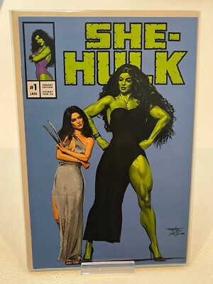 SHE-HULK #1 2022 MIKE MAYHEW VIRGIN HOMAGE VARIANT X-23 NM 