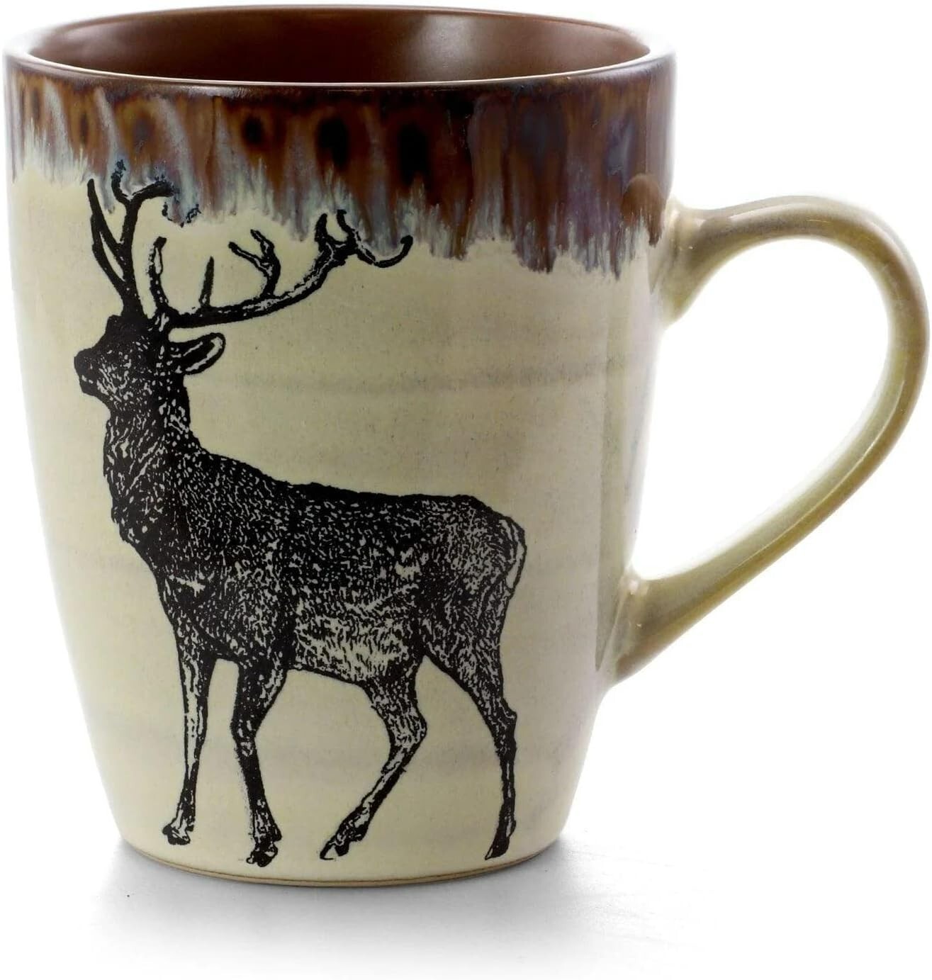 16 PC Elk Dinnerware Dish Set Plate Bowl Mug Kitchen Wildlife Deer Animal GamE