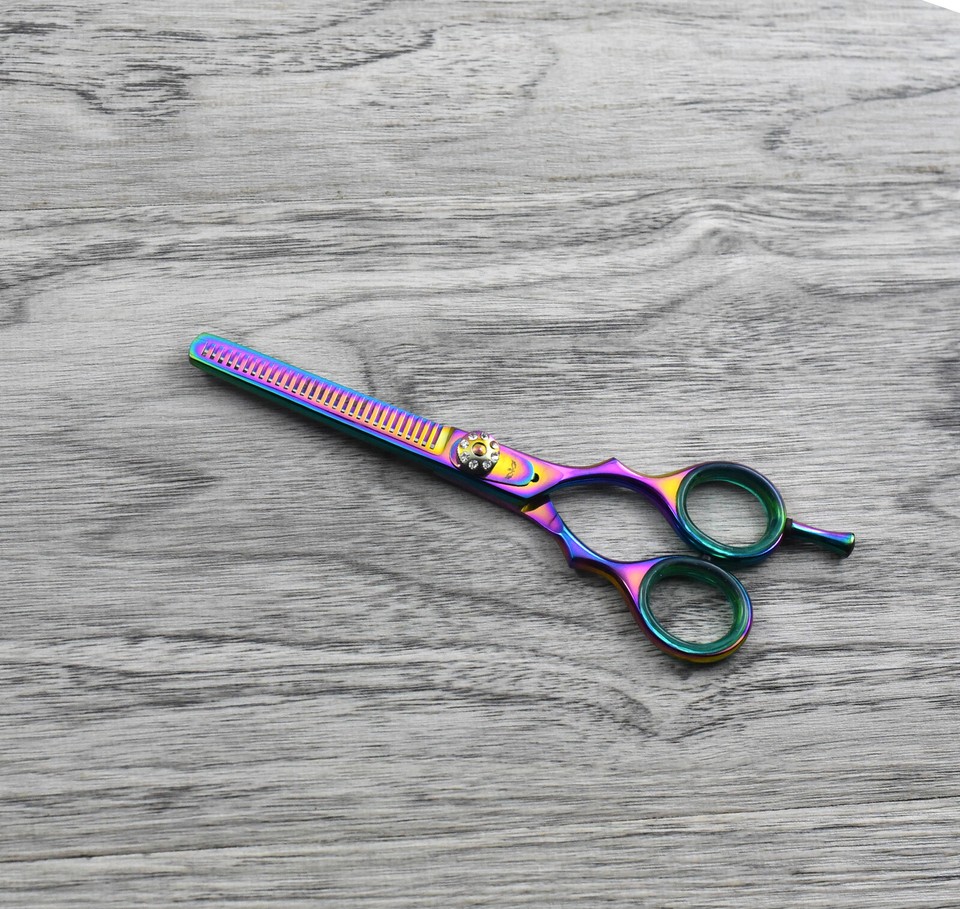 SHARPEND 6.5 Inch Professional Hairdressing Scissors, Japanese Stainless Steel Barber Shears With Adjustable Tension & Detachable Finger Rest