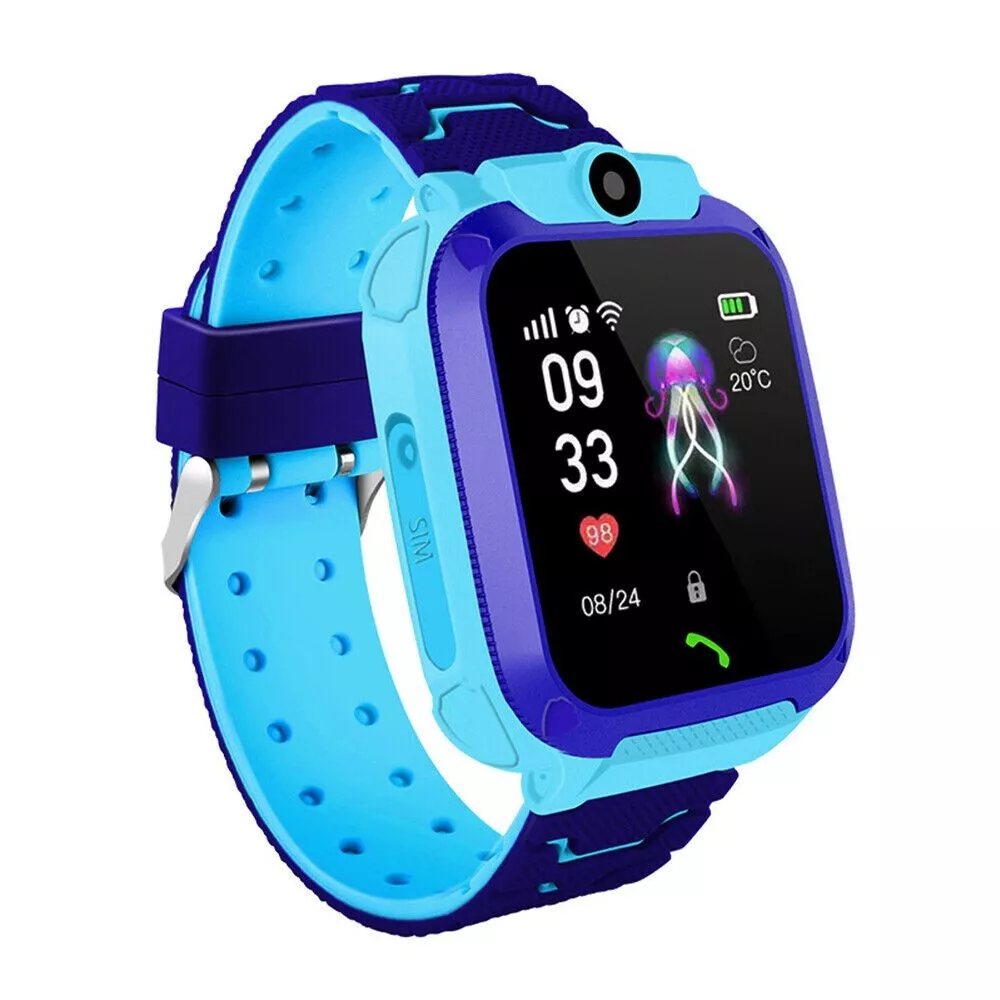 Smartwatch Per Bambini Orologio Da Polso Telefono Bambini Con Chiamata Q12  Blu