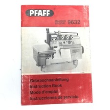 PFAFF 9632 Overlocker Industrial Sewing Machine Instruction Manual