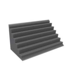 2 Bass Trap Scanalati 35 X 100 Cm Per Basse Frequenze, Rimbombi, Batteria