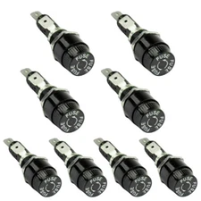 8PCS SCI R3-14C Panel Mount Chassis Fuse Holder For 6x30mm Glass Fuses 10A