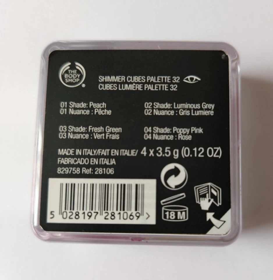 *NEW* The Body Shop Shimmer Cubes Eyeshadow Quad 32 Ltd. Edition Discontinued - Image 2 of 2