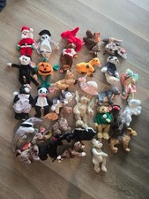 Vintage TY Beanie Babies Lot of 29 Stuffed Animal Toys