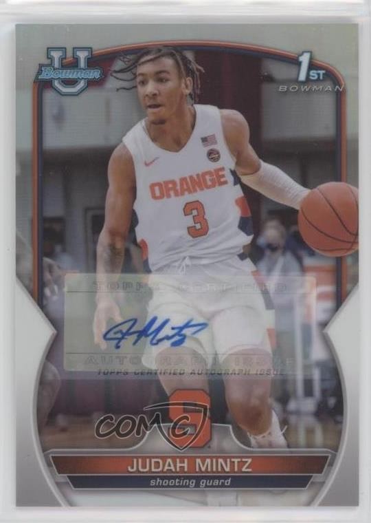 2022-23 Bowman U Chrome Prospect Refractor 189/499 Judah Mintz #33 Auto