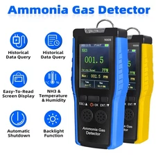 Ammonia Gas Detector 0~100PPM NH3 Monitor Temperature Humidity Tester Alarm Mode