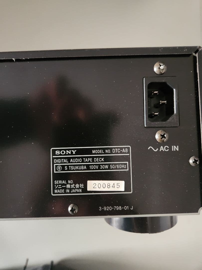 Sony Dtc-a8 DAT Deck Ac100v (d189 for sale online | eBay