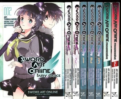 SAO SWORD ART ONLINE MANGA LOT (8) ENGLISH PHANTOM BULLET PROGRESSIVE