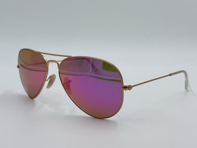 RAY BAN RB3025 112/4T 58mm PINK Flash Lens/Gold AUTHENTIC  display picture 2