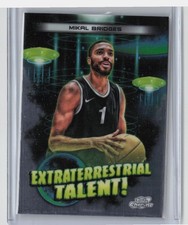 2023-24 Topps Chrome Cosmic #ET-3 Mikal Bridges Extraterrestrial Talent