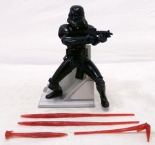 2006 Hasbro Star Wars Unleashed Shadow Stormtrooper 8" Posen Figur Komplett