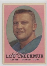 1958 Topps Lou Creekmur #81 HOF mx0