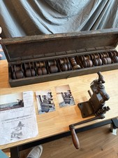 Extremely Rare Antique H.F. Osborne Patent Leather Harness Creasing Machine Tool