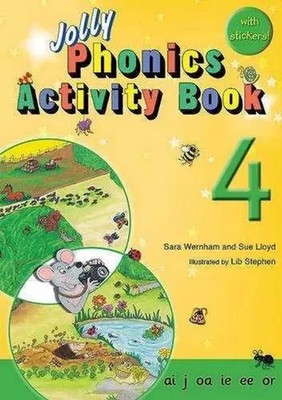 Jolly Phonics Activity Book 4 | In Precursive Letters (British English edition)