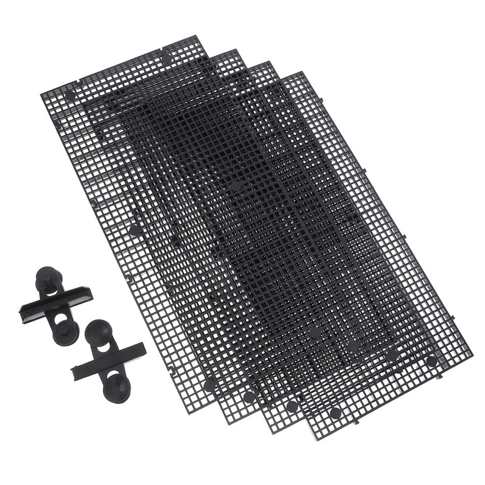 Fish Grating 4 Pcs Plastic Grate Aquarium Grid Divider Fish Separator Tank Isolation ...