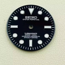 28.5mm Watch Dial Green Luminous For Seiko NH35 NH36 Movement SUB Watches Parts