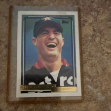 Topps 1992 Casey Candaele Rookie Houston Astros MLB Baseball Card #161. rookie card picture