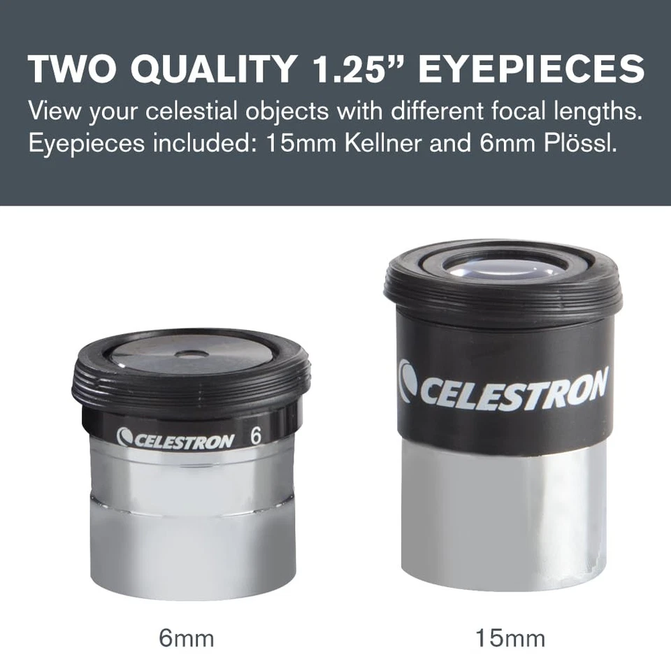 AstroMaster 8-Piece Eyepiece & Filter Accessory Kit - Includes Two 1.25” Eyep... - Image 2 of 4