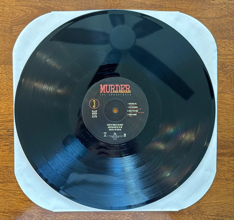 Murder Was The Case Soundtrack (1994) 2x LP Vinyl - Shrink wrap, Orig Press, EX - Image 4 of 4