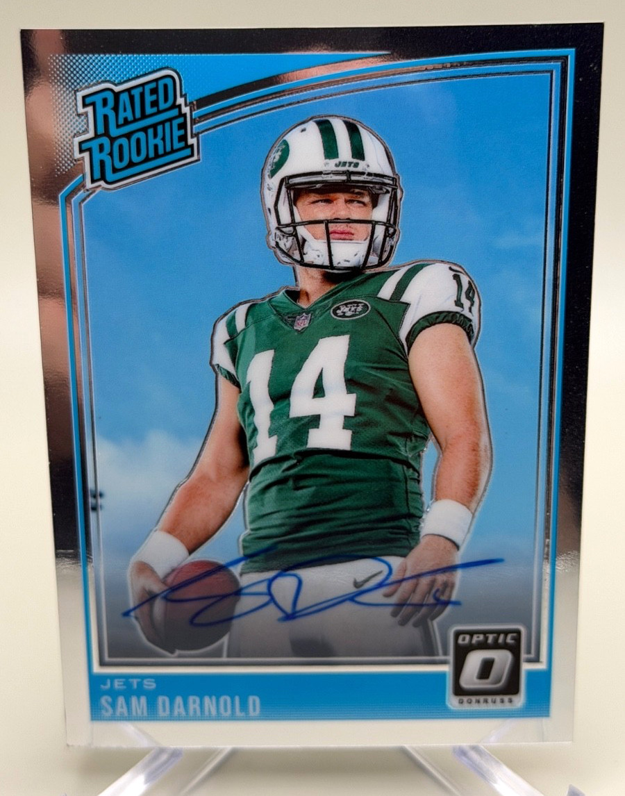 2018 Panini Donruss Optic Sam Darnold Rated Rookie Auto #/50 RC 🔥