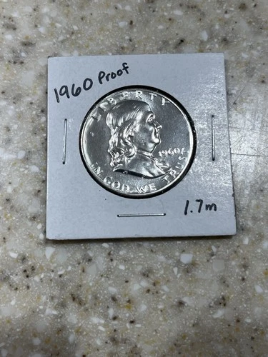 1960 Franklin Half Dollar PROOF (Low Mintage!) 90% Silver