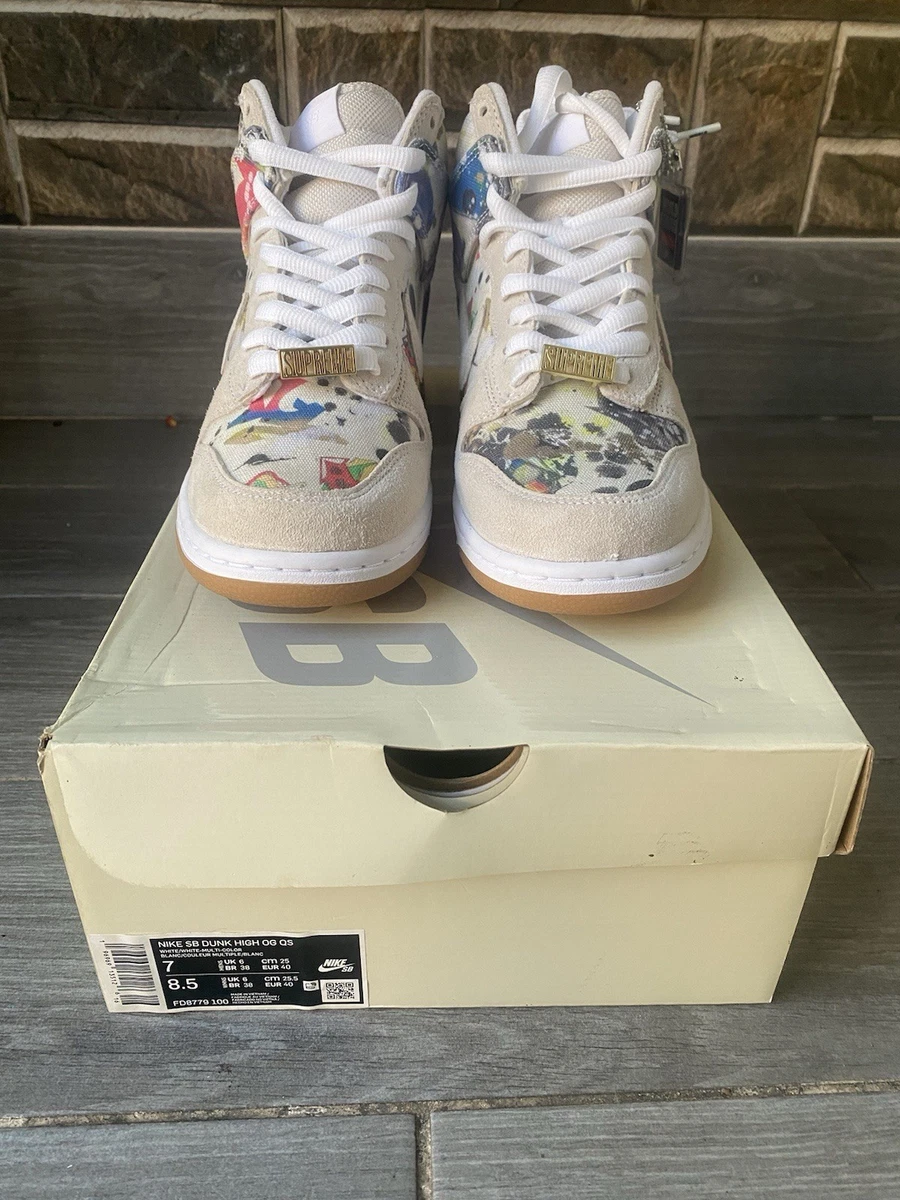 Nike Supreme x Dunk SB High Rammellzee for sale | eBay