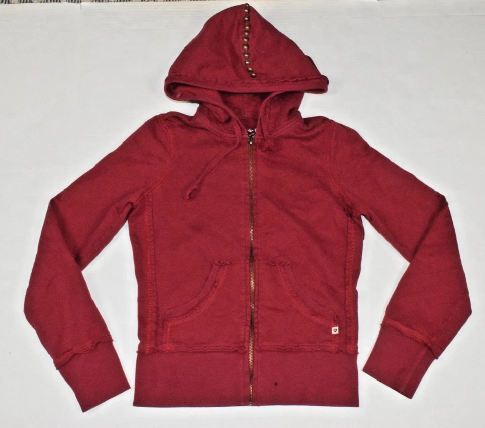 Sudadera De Colección Corazón Retorcido Talla S Y2K Caperucita Roja Latón Tachonado Cruz Foto 2 de 4