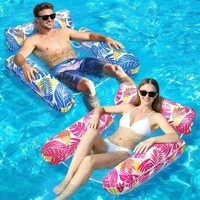 Luftmatratze 4-In-1 Aufblasbar WasserhäNgematte Pool Spielzeug 2 StüCk FüR