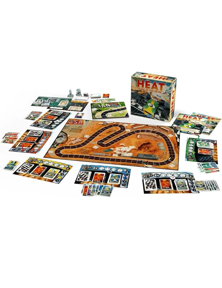 Days of Wonder HEAT Pedal to the Metal Intenso Car Racing & Strategy Juego de Mesa Foto 3 de 3
