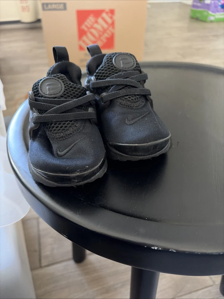 Niños Nike Little Presto(TD) Hierro Negro/Negro Talla 7C ¡¡Muy Bonitas!!! Foto 4 de 4
